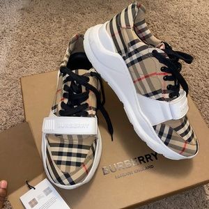 Burberry Vintage Check Cotton Sneakers